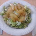 El cooksnap de Lidia Bragazzi cuando hizo Ensalada Gourmet de rúcula y peras caramelizadas.
