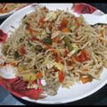 Shahin Akhtar's cooksnap of when they made মিক্স ভেজিটেবল ও এগ চাওমিন(mix veg egg chow mein recipe in Bengali).