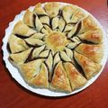 El cooksnap de hortensieta cuando hizo Estrella de hojaldre con Nocilla.