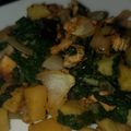 El cooksnap de Magalys Mujica cuando hizo Papitas con acelgas.