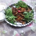 کوک اسنپ زهرا امیری بعد از امتحان کردن تاس کباب گوشت با قارچ.