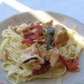 Cooksnap από ka8y στη συνταγή Παπαρδέλες με κοτόπουλο και λιαστή ντομάτα