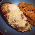 El cooksnap de chusillas cuando hizo Berenjenas rellenas de carne picada y champiñones.