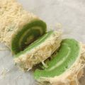 Cooksnap dari yunita candang untuk resep Steamed Cheezy Pandan Roll Cake (2 telur saja, lembuuuutt bgt..)