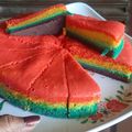 Cooksnap dari Wina Arsita untuk resep Steamed rainbow cake lembut ny.Liem
