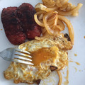 El cooksnap de Andrealeza cuando hizo Huevo frito con chorizos picantes.