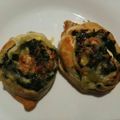 El cooksnap de Sonia Argüeso cuando hizo Rollitos de hojaldre de espinacas y queso cabra.