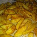 El cooksnap de Eduardo Quiñones cuando hizo Papas en cuartos con curcuma.
