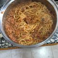 El cooksnap de carmendolores1969 cuando hizo Espaguetis a la boloñesa.