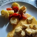 El cooksnap de Mariana cuando hizo Pollo a la Naranja con Papines al Romero y Tomates Confitados.