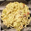 El cooksnap de Karina Limonic cuando hizo Fideos con salsa de brócoli.
