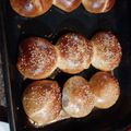 El cooksnap de Valentina Ferro cuando hizo Pan de Tortuga para hamburguesas (pan de Viena).