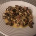 El cooksnap de Rafa Arribas cuando hizo Revuelto de champiñones con bacon.