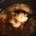 Kata_Espinoza's cooksnap of when they made Mexican shrimp soup (Caldo de Camarón).