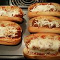 Jessica 's cooksnap of when they made Meatball Subs..