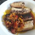 Vicky's cooksnap of when they made Bole and scented leave sauce.