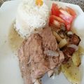 El cooksnap de Catalina cuando hizo Costillar al vino tinto.