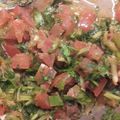 El cooksnap de Fruma cuando hizo Pebre chileno.