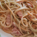 El cooksnap de Mariana Tiznado cuando hizo Salsa Alfredo.