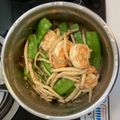 愛吃的琪琪 的 蝦仁杏鮑菇炒蜿豆(簡單料理) cooksnap