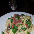 El cooksnap de Maria Luisa Penna cuando hizo Tallarines caseros a la carbonara.