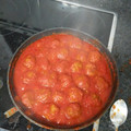El cooksnap de Espasua cuando hizo Albóndigas de carne con salsa de tomate.