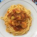 Cooksnap dari Afria Tristy Fredol untuk resep SHRIMP SPAGHETTI Bolognese with SPICY Sauce