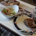 El cooksnap de Melanie Bayley cuando hizo Bistec  y ensalada con yucas fritas.