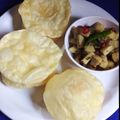 Indrani chatterjee's cooksnap of when they made ফুলকো লুচি নিরামিষ আলুর দম (fulko luchi niramish alur dom recipe in Bengali).