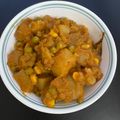 Latha Thamil's cooksnap of when they made Aloo Matar ki Sabzi.
