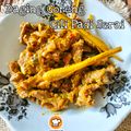 Cooksnap Anur Musa semasa beliau membuat Daging Goreng Cili Api Serai.