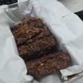Cooksnap dari Nuii untuk resep Less sugar Oat brownies with silver queen dark coklat topping