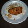 Brett's cooksnap of when they made Grilled Hawaiian Chicken.