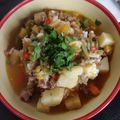 El cooksnap de Ana Sanhueza Parra cuando hizo Carbonada con carne molida.