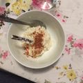 El cooksnap de Maychu cuando hizo Arroz con leche.