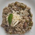 El cooksnap de MaryGlory cuando hizo Risotto con champiñones y espárragos.