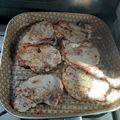 El cooksnap de Edna Lucio cuando hizo Chuletas de cerdo al ajo con Romero.
