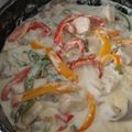 Cooksnap από Όλγα στη συνταγή Στήθος κοτόπουλου ala crème με μανιτάρια και πιπεριές!
