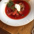El cooksnap de Gloria Emma cuando hizo Sopa caliente Rusa Borscht.