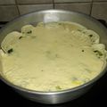 El cooksnap de Adriana Hermida cuando hizo Tarta de Puerros, cebolla y champignon.