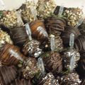 Mrs. J's cooksnap of when they made Chocolate vodka strawberries.