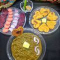 Sonika Gupta's cooksnap of when they made Saag,makka ki roti.