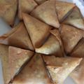 Sadaf Shoaib Vohra's cooksnap of when they made Beef qeema Samosay.