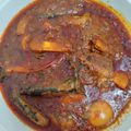 Cooksnap Mizzanem semasa beliau membuat Asam pedas ikan sardin.