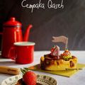 Cooksnap DapurComel Yanti semasa beliau membuat Burnt Cheesecake.