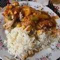 El cooksnap de C'laudia C. Santana cuando hizo Pollo al jugoski con arroz.