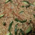 El cooksnap de Mery cuando hizo Soja texturizada con calabacín y tomate.