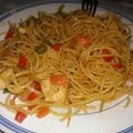 El cooksnap de Estela Perea Gutierrez cuando hizo Fideos chinos con soja, curry y verduras.