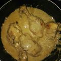 El cooksnap de Jhonatan Andres Gruesso cuando hizo Pollo en crema de champiñones y arroz con espinaca.