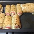 El cooksnap de Andrea kowalski cuando hizo Pan relleno con jamón y queso.